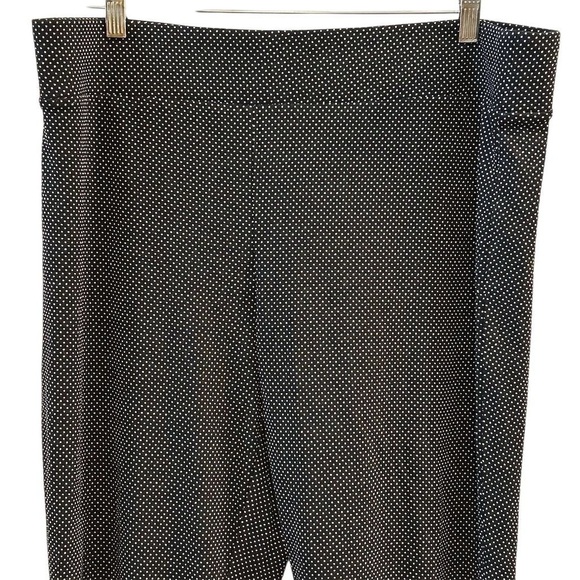 LOFT Women's XL Black and White Polka Dot Jegging Pants Stretchy Pull On - Picture 2 of 8
